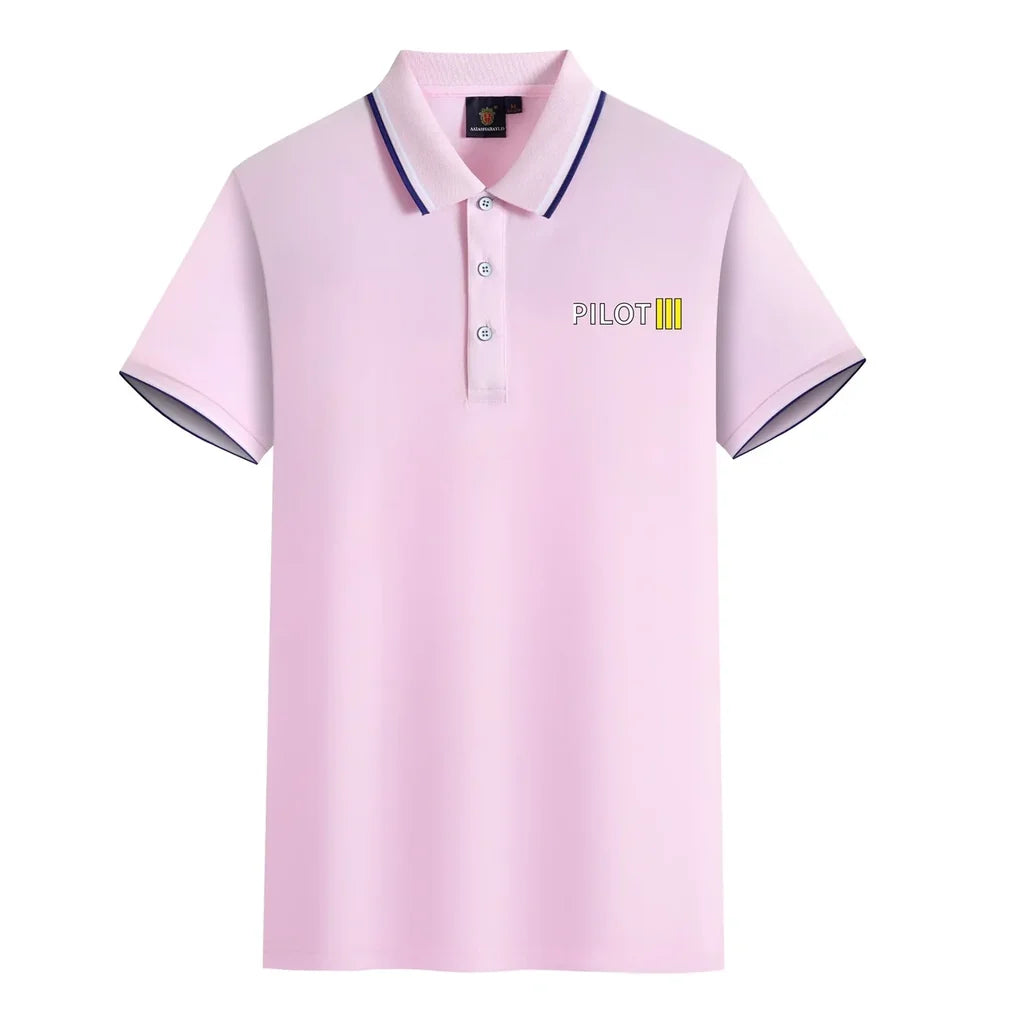 Customisable Pilot & Stripes Polo Shirt - view 16