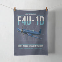 Thumbnail for F4U-1D Corsair design on navy blue towel