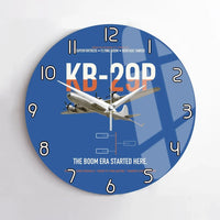 Thumbnail for KB-29P SUPERFORTRESS design on blue no frame wall clock