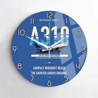 Thumbnail for Airbus A310-200 design on blue no frame wall clock
