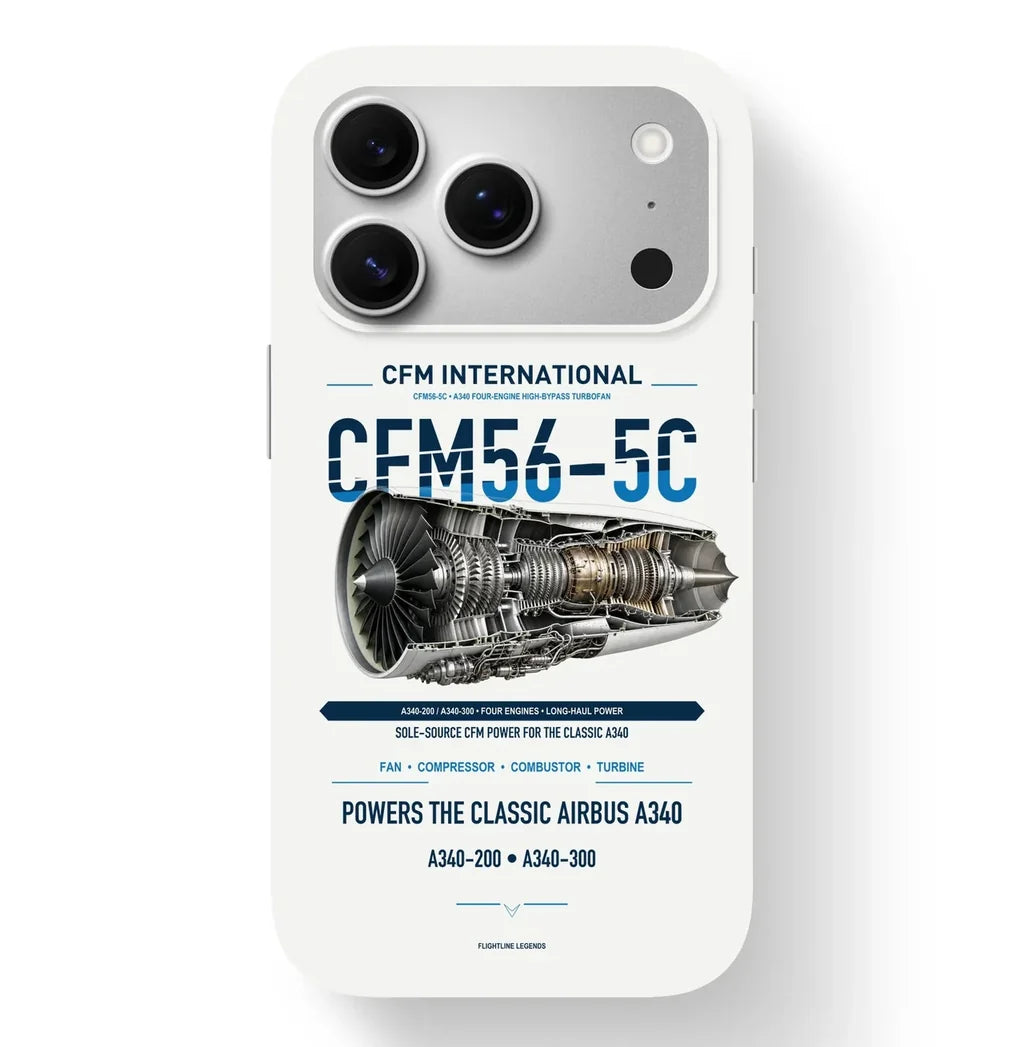 CFM56-5C Case design on white iphone case