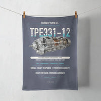 Thumbnail for TPE331-12 design on navy blue towel