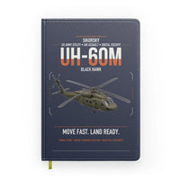 Thumbnail for Sikorsky UH-60M Black Hawk design on navy blue notebook