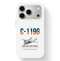 Thumbnail for C-119G Flying Boxcar design on white magsafe iphone case, for iPhone 17 Pro