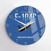 Thumbnail for F-104C Starfighter design on blue no frame wall clock