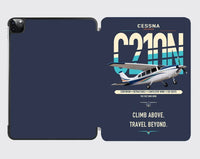 Thumbnail for Cessna T210N Centurion design on navy blue ipad tablet case
