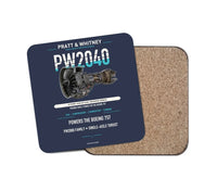 Thumbnail for PW2040 design on navy blue 1 piece coaster