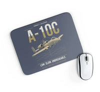 Thumbnail for A-10C Thunderbolt II design on navy blue rectangle mouse pad
