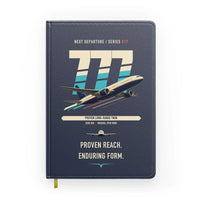 Thumbnail for Boeing 777-200ER design on navy blue notebook