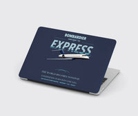 Thumbnail for Bombardier Global Express design on navy blue MacBook case