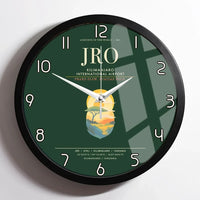 Thumbnail for Kilimanjaro International Airport JRO Wall-Clock Framed - Dark Green
