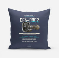 Thumbnail for CF6-80C2 design on navy blue pillow