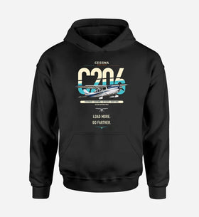 Single-Side Printing — Cessna 206 Stationair Double-Side Hoodie