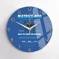 Thumbnail for DJI Matrice 400 design on blue no frame wall clock