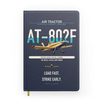 Thumbnail for Air Tractor AT-802F design on navy blue notebook