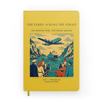 Thumbnail for VINTAGE G4478 - The Ferry Across The Strait - Designed Notebooks design on yellow