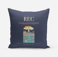 Thumbnail for Recife Guararapes (REC) design on navy blue pillow