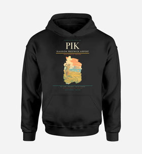 Single-Side Printing — Glasgow Prestwick Airport (PIK) Double-Side Hoodie
