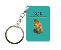 Thumbnail for Brunswick Golden Isles Airport (BQK) design on turquoise key chain