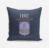 Thumbnail for Robert Gabriel Mugabe International Airport (HRE) design on navy blue pillow