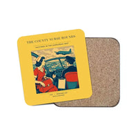 Thumbnail for The County Nurse Rounds - Designed Coasters design on yellow 1-piece