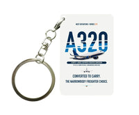 Thumbnail for Airbus A320P2F Key Chain design on white key chain