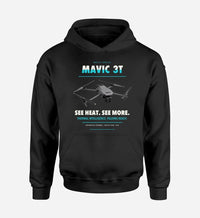 Thumbnail for DJI Mavic 3 Thermal design on black hoodie single side
