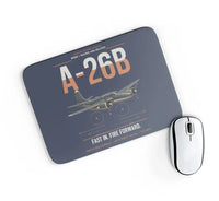 Thumbnail for A-26B Invader design on navy blue rectangle mouse pad