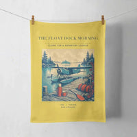Thumbnail for VINTAGE G4195 - The Float Dock Morning - Designed Towels design on yellow