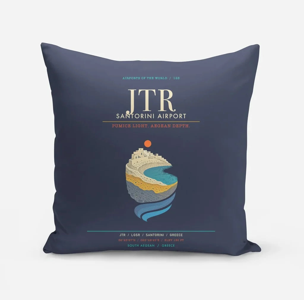Santorini Airport JTR - Caldera Pumice Glow - Navy Blue