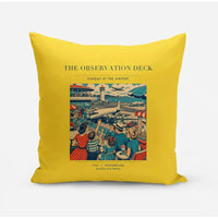 Thumbnail for VINTAGE G4081 - The Observation Deck - Designed Pillows design on yellow