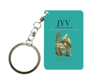 Thumbnail for Jyväskylä Airport (JYV) design on turquoise key chain