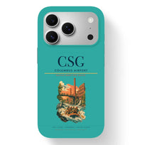 Thumbnail for Columbus Airport (CSG) design on turquoise iPhone 17 Pro MagSafe case
