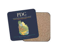 Thumbnail for Minangkabau International Airport (PDG) design on navy blue 1 piece coaster
