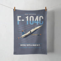 Thumbnail for F-104C Starfighter design on navy blue towel