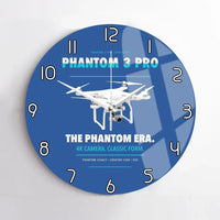 Thumbnail for DJI Phantom 3 Professional design on blue no frame wall clock