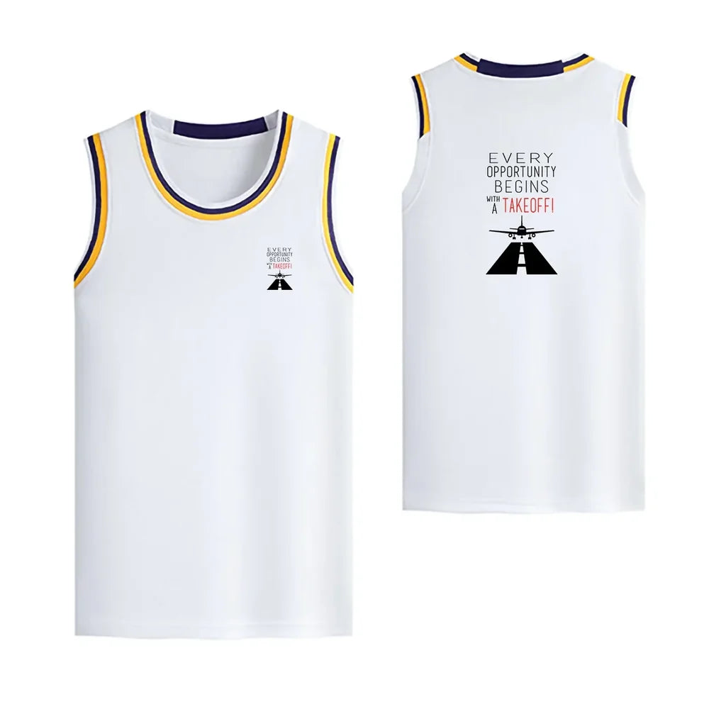 Every Opportunity Designed Basketball Style Sports Tank Tops - view 16