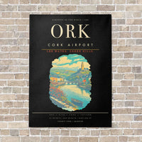 Thumbnail for Cork Airport ORK - Canvas Framed - Black