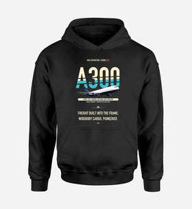 Single-Side Printing — Airbus A300F4-203 Double-Side Hoodie