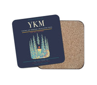 Thumbnail for Yakima Air Terminal (McAllister Field) (YKM) design on navy blue 1 piece coaster