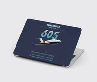 Thumbnail for Bombardier Challenger 605 design on navy blue MacBook case