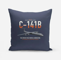 Thumbnail for C-141B Starlifter design on navy blue pillow