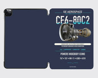 Thumbnail for CF6-80C2 design on navy blue ipad tablet case