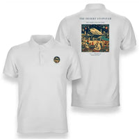 Thumbnail for VINTAGE G4090 - The Desert Stopover - Double-Side Polo T-Shirt design on white