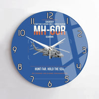 Thumbnail for Sikorsky MH-60R Seahawk design on blue no frame wall clock