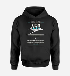 Single-Side Printing — Cessna Citation 650 - Citation III Double-Side Hoodie