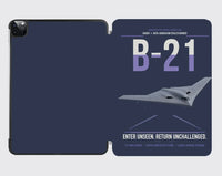Thumbnail for B-21 Raider design on navy blue ipad tablet case
