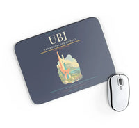 Thumbnail for Yamaguchi Ube Airport (UBJ) design on navy blue rectangle mouse pad