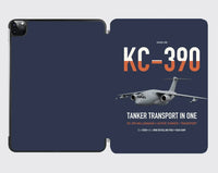 Thumbnail for Embraer KC-390 Millennium design on navy blue ipad tablet case