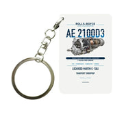 Thumbnail for AE 2100D3 Key Chain design on white key chain